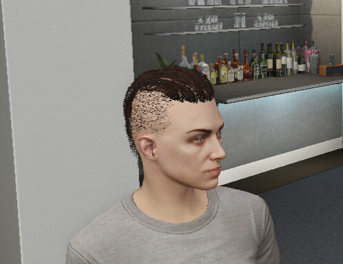 Female character model. Bad haircut code.